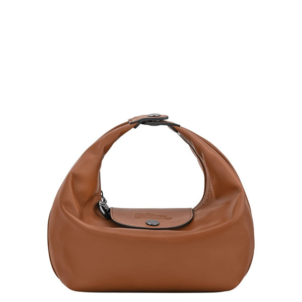 LONGCHAMP LE PLIAGE XTRA XS HANDBAG FULL LEATHER SMALL HOBO 10291 987 504 COGNAC BROWN