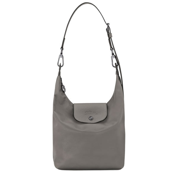 LONGCHAMP LE PLIAGE XTRA M SHOULDER BAG FULL LEATHER 10286 987 P55 GREY