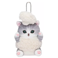 MOFUSAND FROM JAPAN CATS MARCHE CAULIFLOWER KEYCHAIN