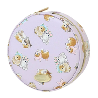 MOFUSAND FROM JAPAN MOFUSAND SHOBIDO ROUND ACCESSORY STORAGE CASE PINK