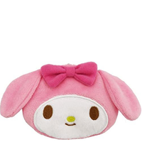 SANRIO PLUSH FACE KISSLOCK COIN PURSE CARAGAMA POUCH SMALL CASE - MY MELODY