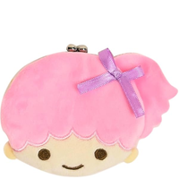 SANRIO PLUSH FACE COIN PURSE KISSLOCK  CARAGAMA POUCH SMALL - LALA