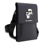 KARL LAGERFELD PHONE CROSSBODY BAG  SAFFIANO LEATHER BOX