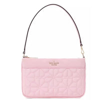 KATE SPADE - SPADE FLOWER QUILTED FABRIC CONVERTIBLE WRISTLET KK255 PINK