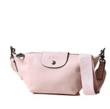 LONGCHAMP LE PLIAGE XS CROSSBODY BAG 10212 987 542 NUDE (LIGHT PINK) FULL LEATHER