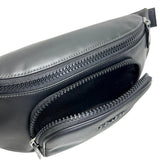 COACH TRACK BELT BAG BLACK LEATHER CT754