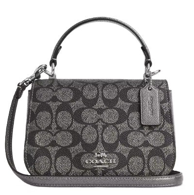 COACH LYSA TOP HANDLE BAG IN SIGNATURE CANVAS CX576