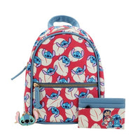 DISNEY LILO & STITCH  GIFT SET BACKPACK. CARD HOLDER , KEY CHAIN IN BOX