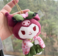 SANRIO NAKAJIMA CORPORATION MATCHA KIMONO CHROMI KUROMI MASCOT SAKURA