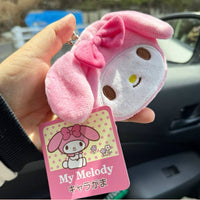 SANRIO PLUSH FACE KISSLOCK COIN PURSE CARAGAMA POUCH SMALL CASE - MY MELODY