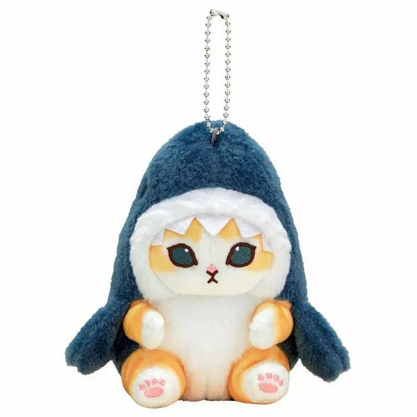 MOFUSAND FROM JAPAN JAPAN PLUSH KEYCHAIN POTEPOTE SHARK CAT BAG CHARM
