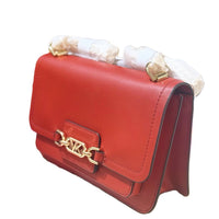 MICHAEL KORS HEATHER LARGE LEATHER SHOULDER BAG 30S2G7HL3L TERRACOTTA RED