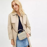 COACH LYSA TOP HANDLE BAG IN SIGNATURE CANVAS CX576 LIGHT GOLDEN