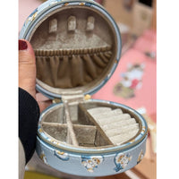 MOFUSAND FROM JAPAN MOFUSAND SHOBIDO ROUND ACCESSORY STORAGE CASE BLUE