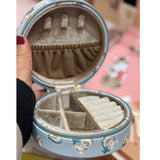 MOFUSAND FROM JAPAN MOFUSAND SHOBIDO ROUND ACCESSORY STORAGE CASE BLUE