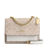 COACH CW206 MINI KLARE CROSSBODY SIGNATURE CANVAS CREAM