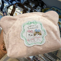 MOFUSAND FROM JAPAN MOFUSAND BUTTERFLY SERIES – FLUFFY MAKEUP BAG/PENCIL CASE (LIGHT PINK)