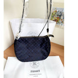 RUSSET MADE IN JAPAN  2 STRAPS SHOULDER AND CROSSBODY CE1620 BLACK NAVY