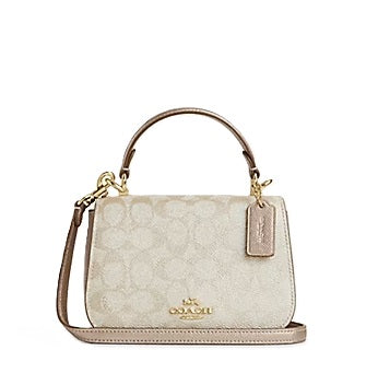 COACH LYSA TOP HANDLE BAG IN SIGNATURE CANVAS CX576 LIGHT GOLDEN