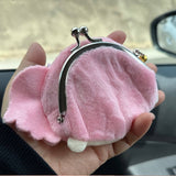 SANRIO PLUSH FACE COIN PURSE KISSLOCK  CARAGAMA POUCH SMALL - LALA
