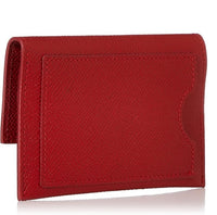 FERRAGAMO CARD HOLDER VARA RIBBON  CALF LEATHER RED