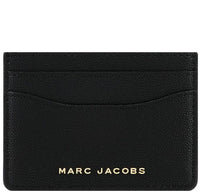 MARC JACOBS DAILY CARD CASE IN M0016997 BLACK GRAIN LEATHER