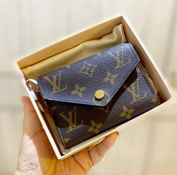 LOUIS VUITTON LV M62360 VICTORINE SMALL WALLET PINK MONOGRAM