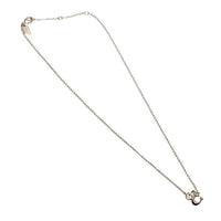COACH SIGNATURE CRYSTAL CLUSTER NECKLACE C9447 SILVER TONE