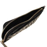 KATE SPADE DARCY MEDIUM L ZIP CARD HOLDER HOUNDS TOOTH K9154