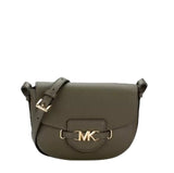 MICHAEL KORS REED SMALL LOGO CROSSBODY BAG PEBBLED LEATHER IN OLIVE 35F3G6RC1T