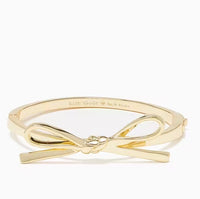 KATE SPADE SKINNY MINI BOW BANGLE BRACELET GOLD