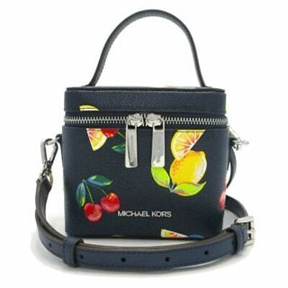 MICHAEL KORS VANITY SANDRINE SMALL SEQUINED FRUIT PRINT