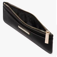 KATE SPADE LARGE SLIM CARD HOLDER BLACK KK042