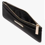 KATE SPADE LARGE SLIM CARD HOLDER BLACK KK042