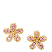 KATE SPADE GLEAMING AQUAMARINE GARDENIA FLOWER STUDS KB306 LIGHT PEACH