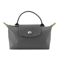 LONGCHAMP LE PLIAGE NYLON POUCH WITH HANDLE  34175 919P66 GRAPHITE GREY