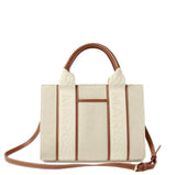 MARCS CROSSBODY BAG - VEGAN LEATHER CREAM STRIPE BROWN