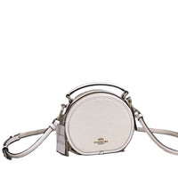 COACH CANTEEN CROSSBODY BAG  CO987 LEATHER WHITE