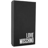 LOVE M 0 S C H I N O SMALL WALLET VEGAN  JC5685PP0EKB111A BOXED EMBOSSED CREAM