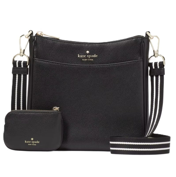 KATE SPADE ROSIE NORTH SOUTH SWINGPACK CROSSBODY KF087 BLACK EXTRA POUCH