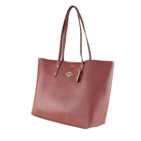 COACH 72673 PEBBLED LEATHER LARGE TOWN TOTE BAG IM/ WINE