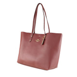 COACH 72673 PEBBLED LEATHER LARGE TOWN TOTE BAG IM/ WINE
