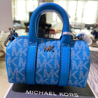 MICHAEL KORS MICRO DUFFLE KEYCHAIN BAG 36S3LGFK5B IN SKY BLUE