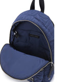 MARC JACOBS LARGE QUILTED LOGO NYLON BACKPACK 4S4HBP001H02 DARK BLUE