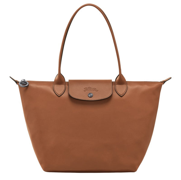 LONGCHAMP LE PLIAGE XTRA SHOPPING BAG MEDIUM  FULL LEATHER L2605 897 5042605 FULL LEATHER COGNAC