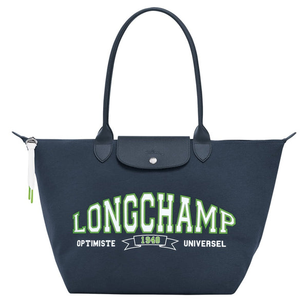 PRE ORDER LONGCHAMP LARGE LONG HANDLE SHOPPING LE PLIAGE COLLECTION L TOTE BAG Navy L1899HEA006 1899 LIMITED EDITION