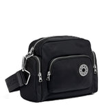 BIMBA Y LOLA MEDIUM BLACK CROSSBODY BAG SILVER