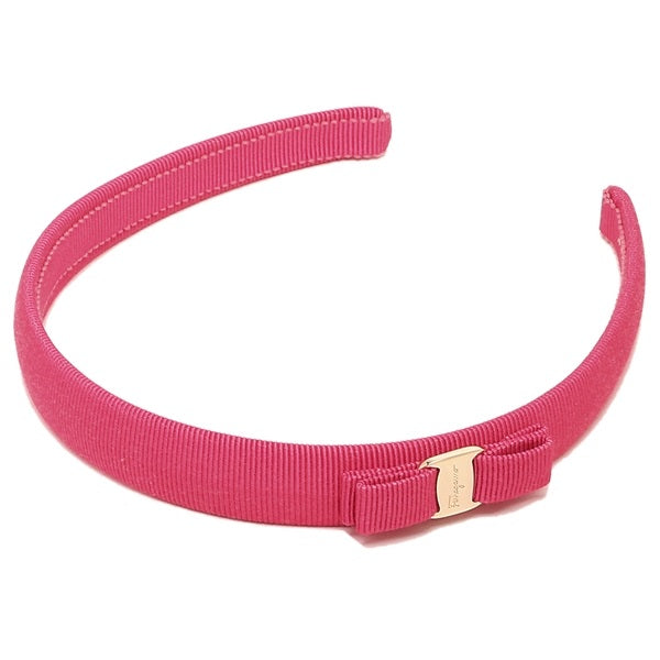 SALVATORE FERRAGAMO VARA BOW HEADBAND 340086 PINK BOX