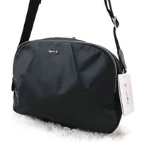 AGNES B CROSSBODY TRAVEL BAG  FROM JAPAN NYLON BAG BLACK US11M-03