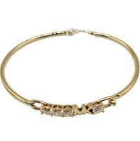 MICHAEL KORS BOXED RHINE STONE BANGLE BRACELET GOLDEN MKJX7316710